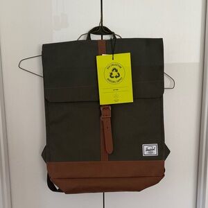 Herschel Supply Company Forest Green and Brown Backpack